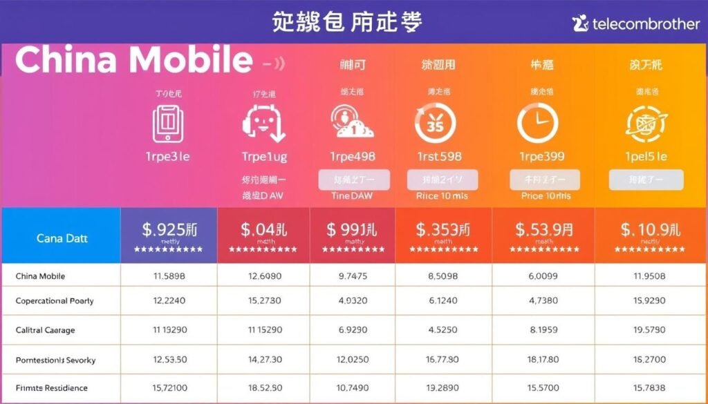 中國移動月費計劃比較